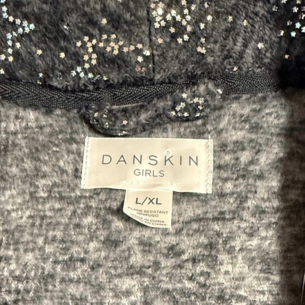Danskin Girls Gray Starry Robe - Picture 2 of 3